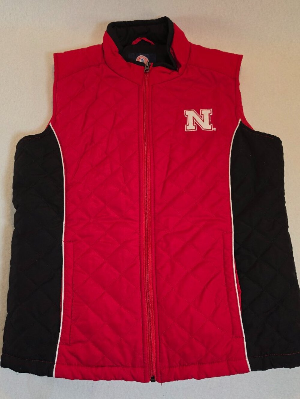 G-III Sports Carl Banks Nebraska Huskers Quilted Vest Red Black S